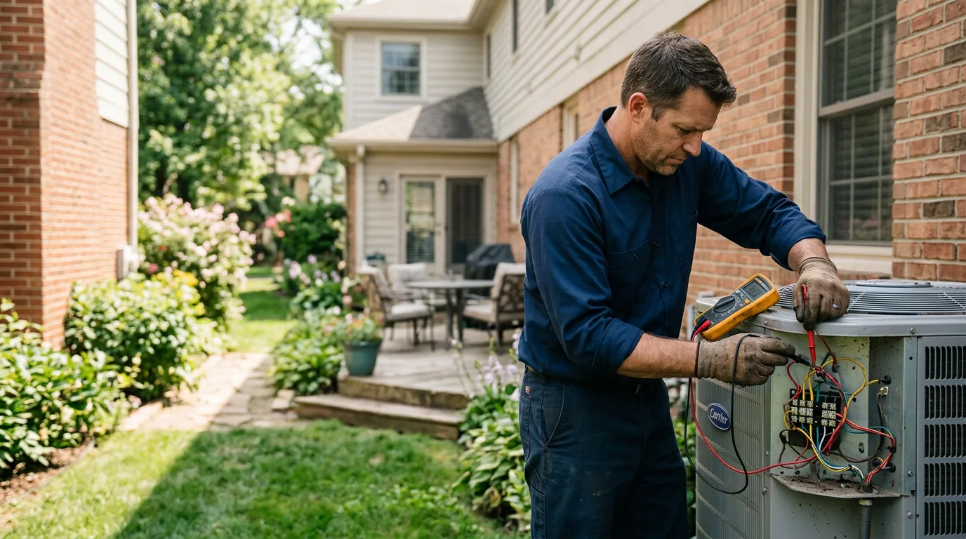 HVAC technician working near Belle Plaine, MN